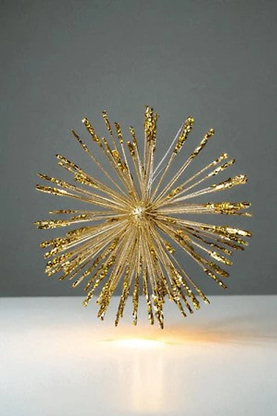 4" Sputnik Glittered Ball - Gold