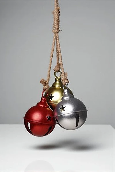 " Metall Bell/3 Gold/Red/Silver