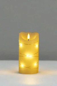 6" Candle w/Light w/Flame