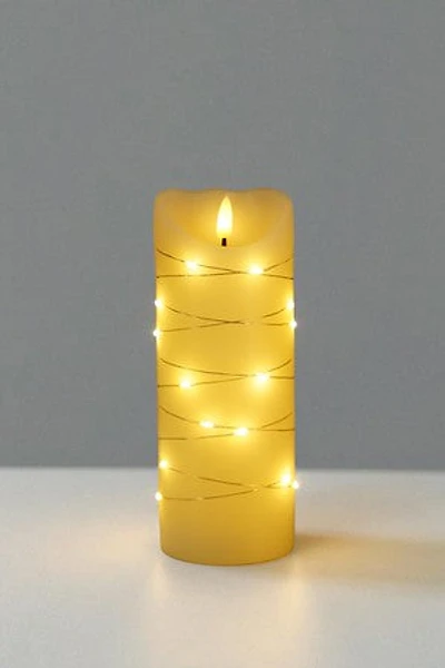 8" Candle w/Light w/Flame