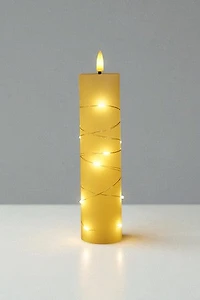 9" Candle w/Light w/Flame