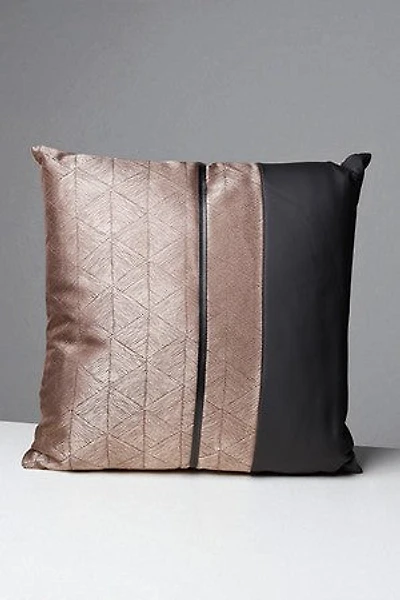 16" x 16" BLK/GLD/GREY CUSHION