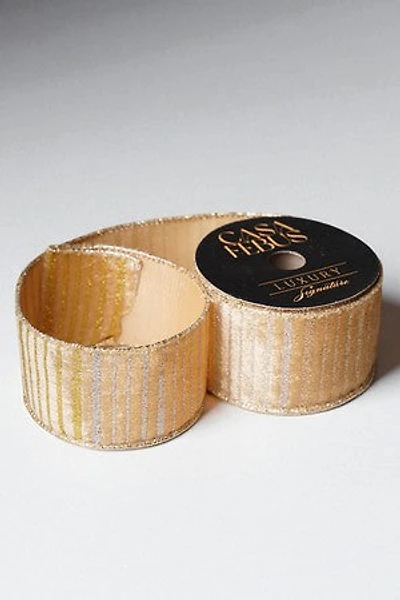 2.5" x 25 FT Ribbon Gold/Silver