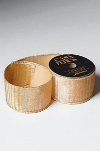2.5" x 25 FT Ribbon Gold/Silver