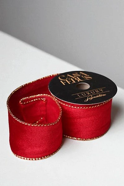2.5" x 25 FT Ribbon Solid Red Without Gold Desing