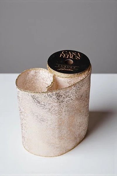8" x 25 FT Ribbon Gold