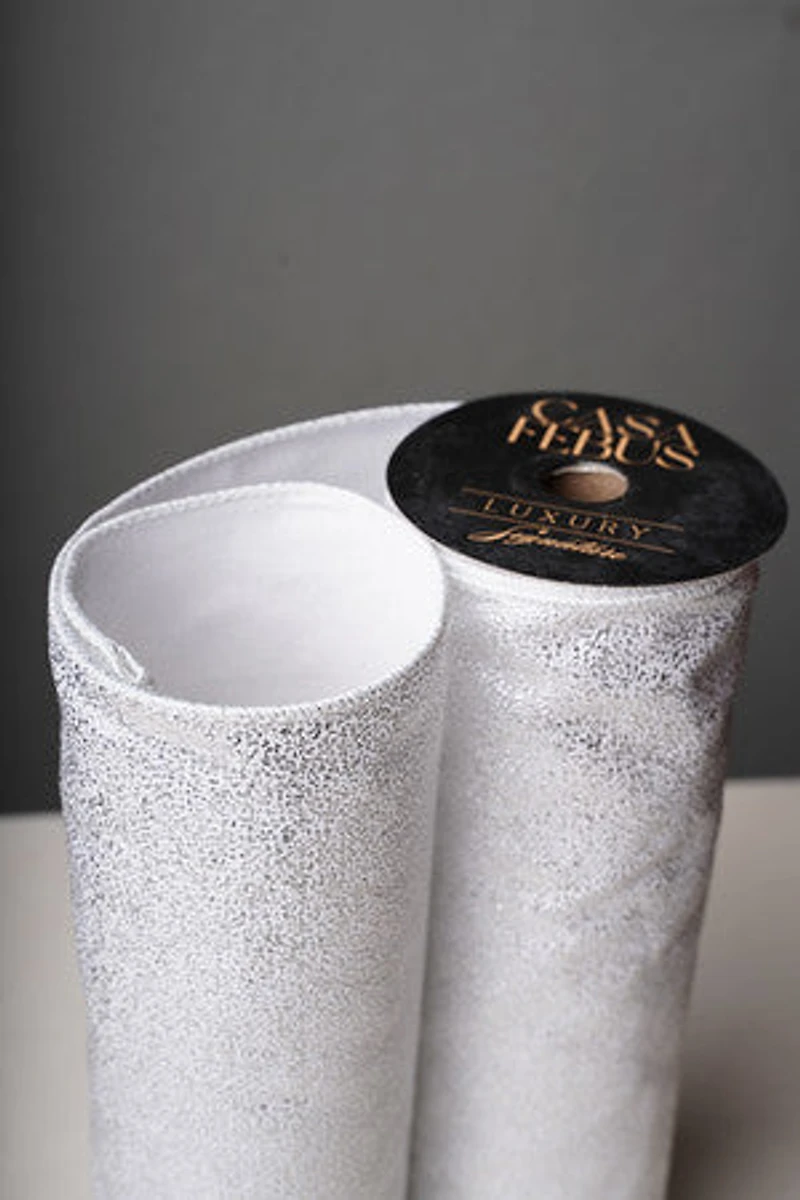12" x 25 FT Ribbon Silver