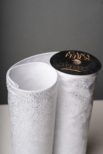 12" x 25 FT Ribbon Silver