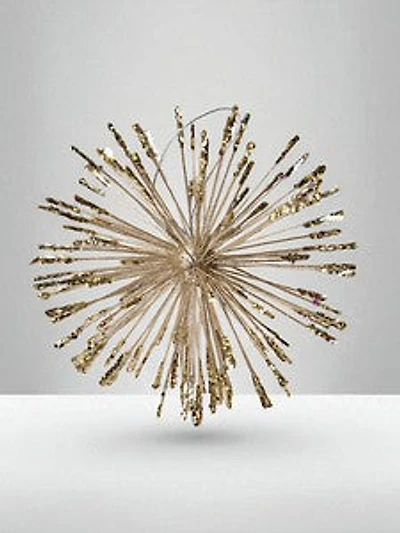 12" Sputnik Glittered Ball - Champagne