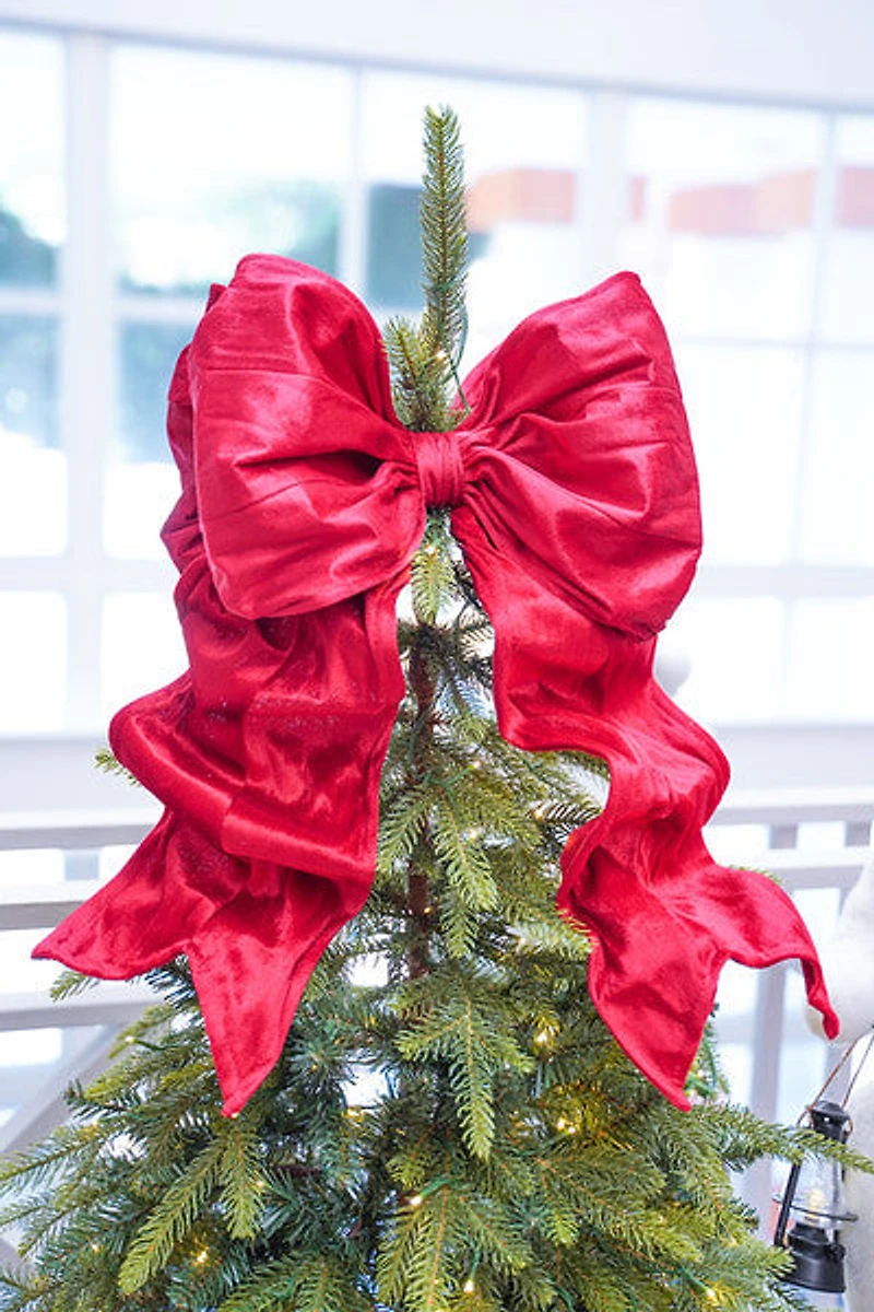 16" x 24" Red Bow Top 12" Tail 8"