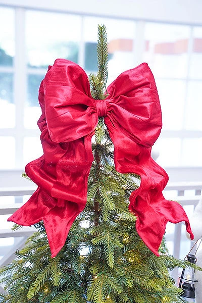 16" x 24" Red Bow Top 12" Tail 8"