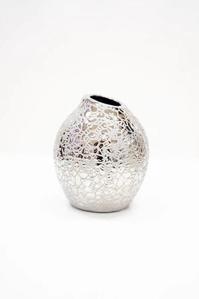 6" Vase Titanium Silver