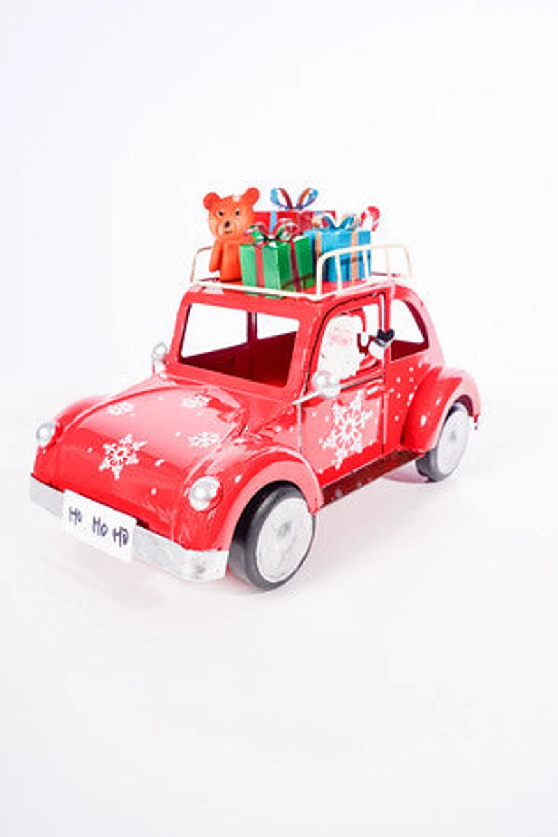 10" Metal Car Red
