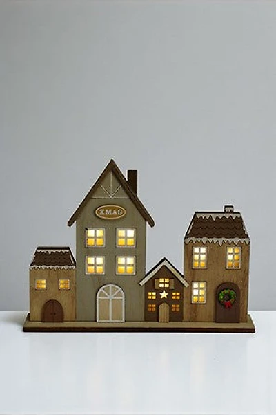 12"Houses Tree Color