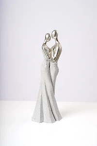 16" Silver Couple