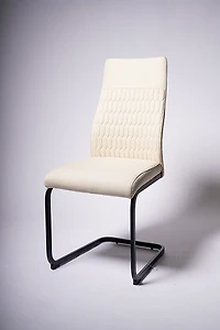 ADELINE CHAIR BLACK LEGS - CREAM