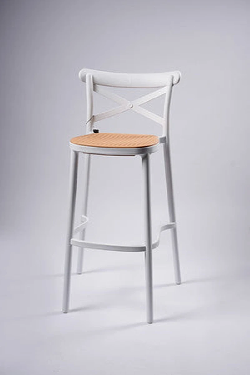 Tamara Bar Stool- White/Cream