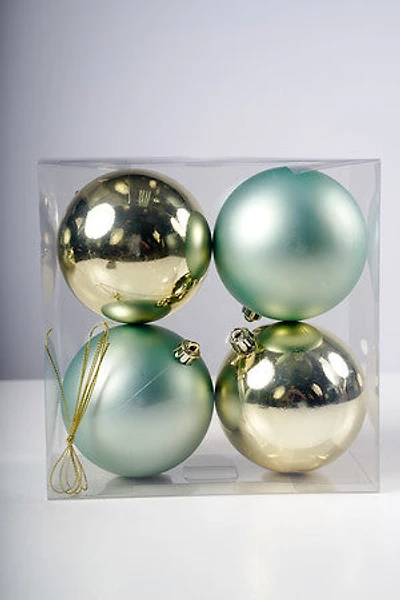 4" Matte Lt. Green /Shiny Gold