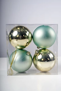 4" Matte Lt. Green /Shiny Gold