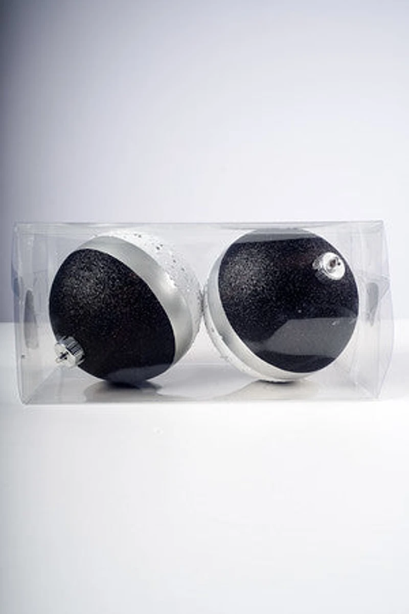 6" Black/White/Silver Ball