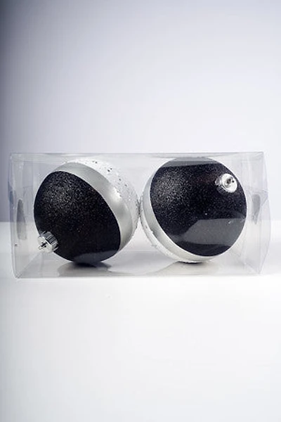 6" Black/White/Silver Ball