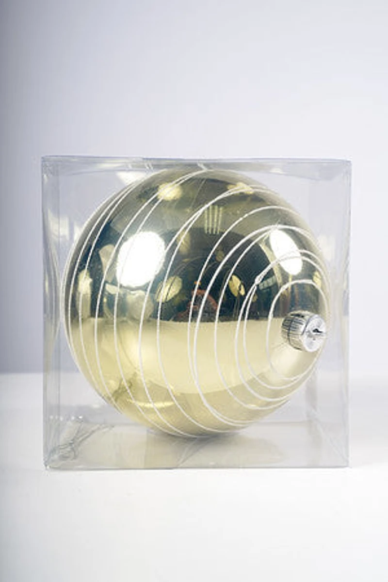 8" Shiny Gold Ball