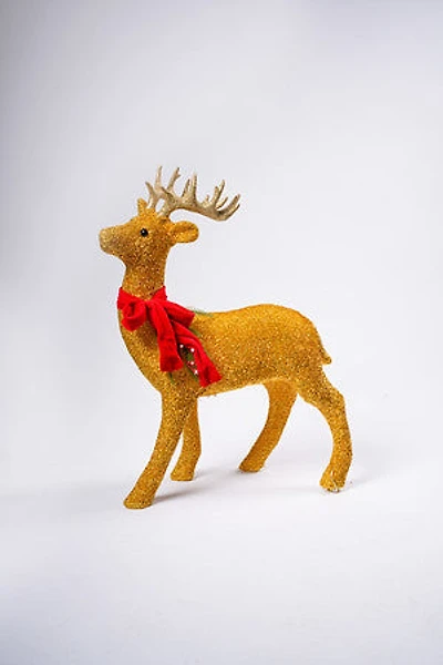24" Reindeer w/Lights-Gold