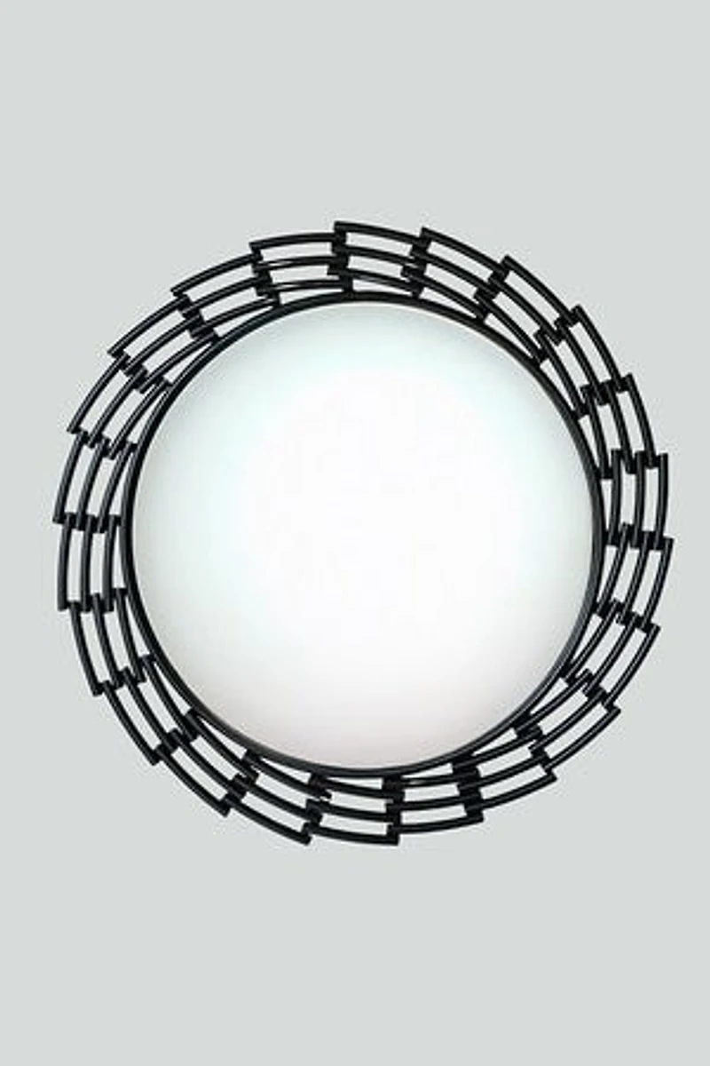 30" Matte Black Mirror - Metalle Collection
