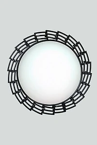 30" Matte Black Mirror - Metalle Collection