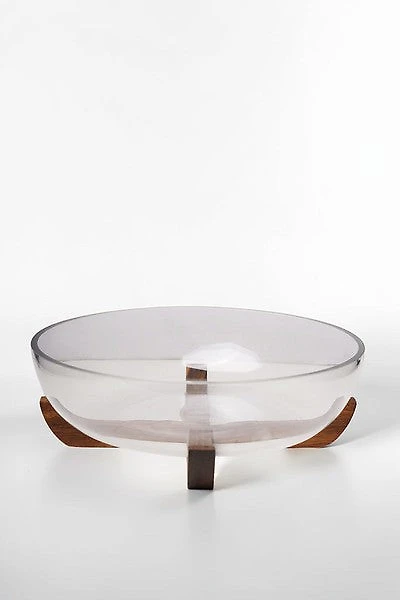 Salad Bowl on Acasia Wood Base