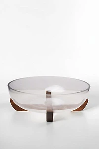 Salad Bowl on Acasia Wood Base