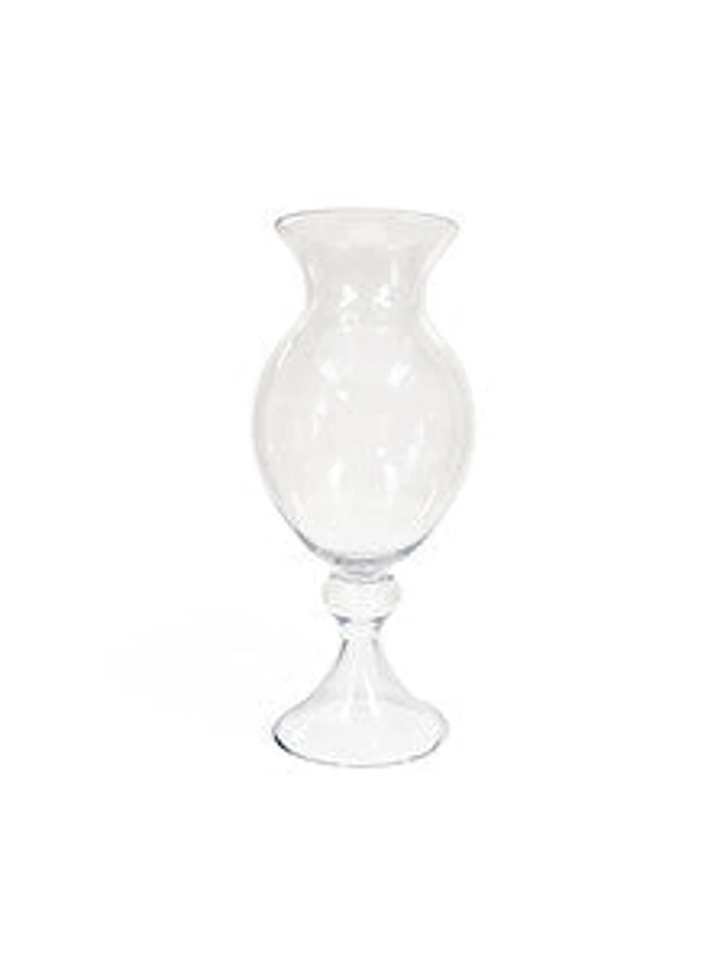 21" CLEAR GLASS VASE