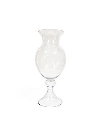 21" CLEAR  GLASS VASE