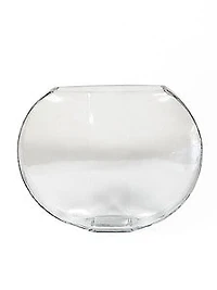 10" CLEAR GLASS VASE