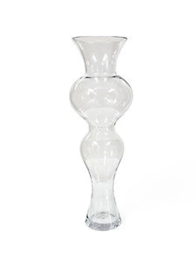 16" CLEAR GLASS VASE