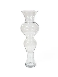 16" CLEAR GLASS VASE