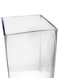 8" CLEAR GLASS VASE