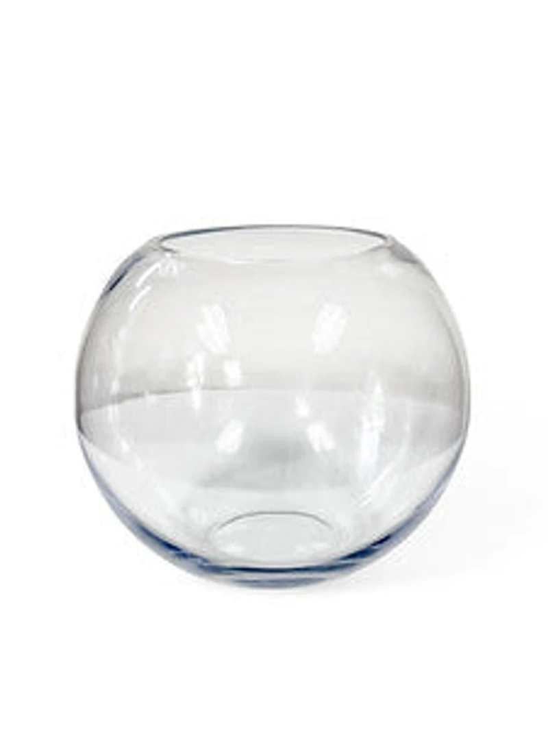 10" CLEAR GLASS VASE
