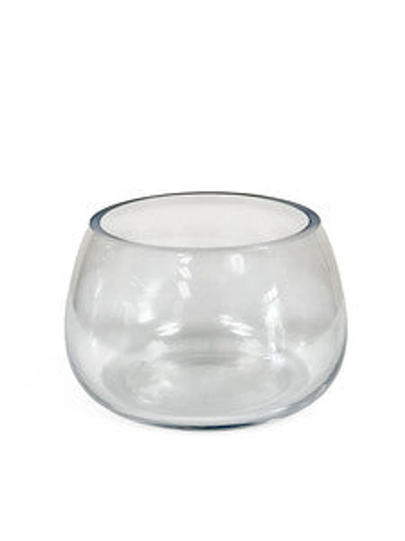 3" 1/2 CLEAR  GLASS VASE