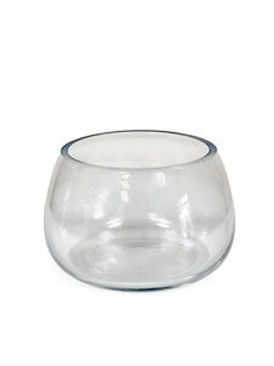 3" 1/2 CLEAR  GLASS VASE