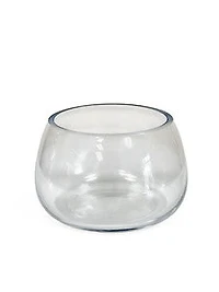 3" 1/2 CLEAR  GLASS VASE