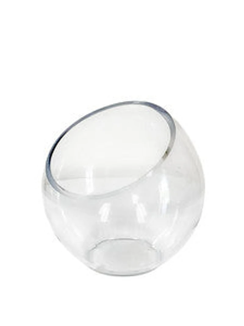 7" CLEAR GLASS VASE