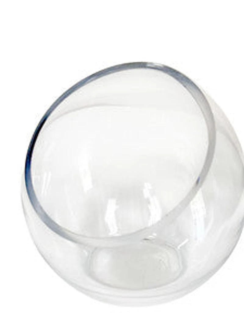 9" CLEAR GLASS VASE