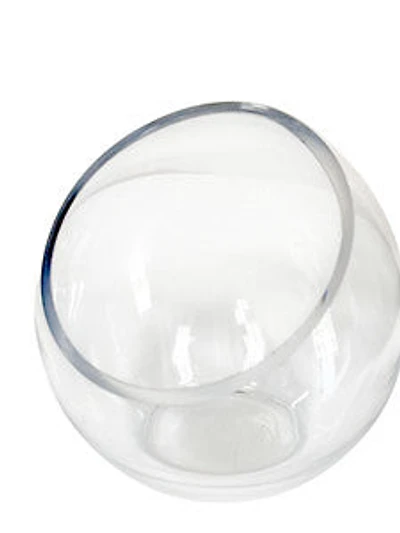 9" CLEAR GLASS VASE