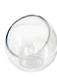 9" CLEAR GLASS VASE