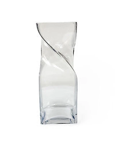 12" CLEAR  GLASS VASE