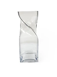 12" CLEAR  GLASS VASE
