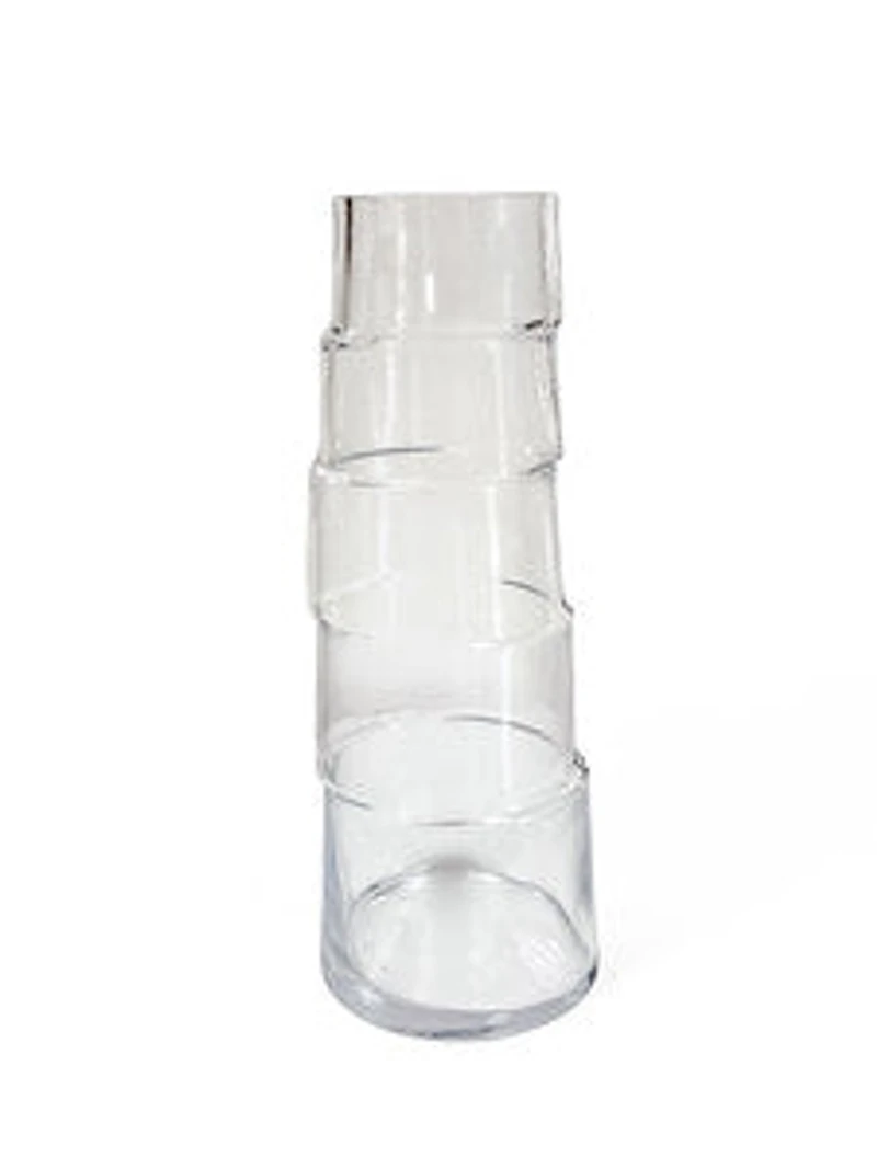 13" 1/2 CLEAR GLASS VASE