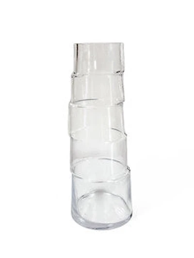 13" 1/2 CLEAR  GLASS VASE