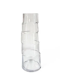 13" 1/2 CLEAR  GLASS VASE